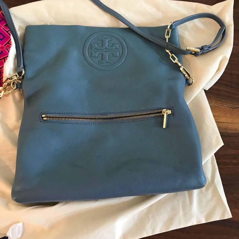 Tory Burch cross body! Special edition blue